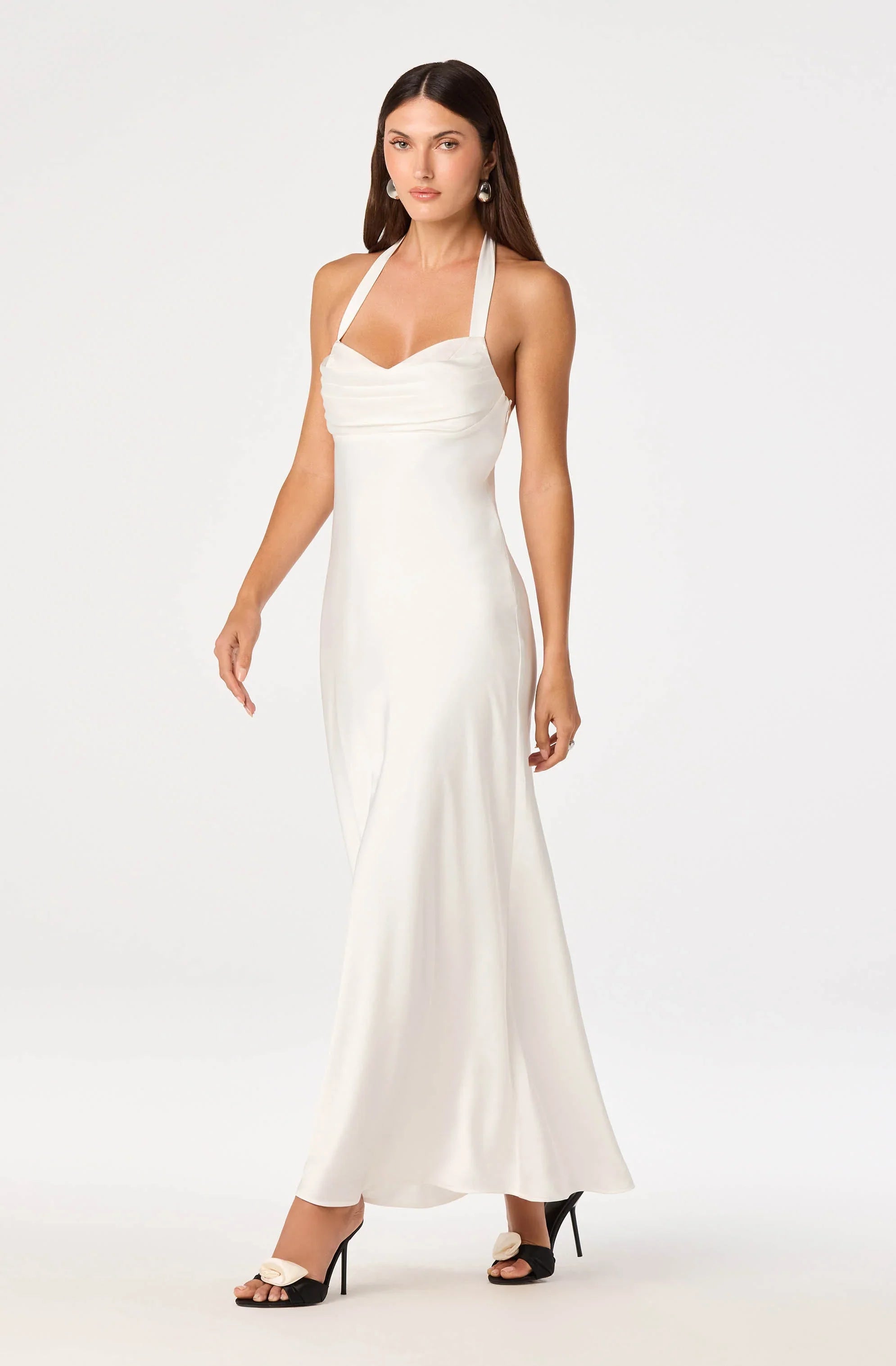 Lbruh Lara Sweetheart Halter Maxi Dress