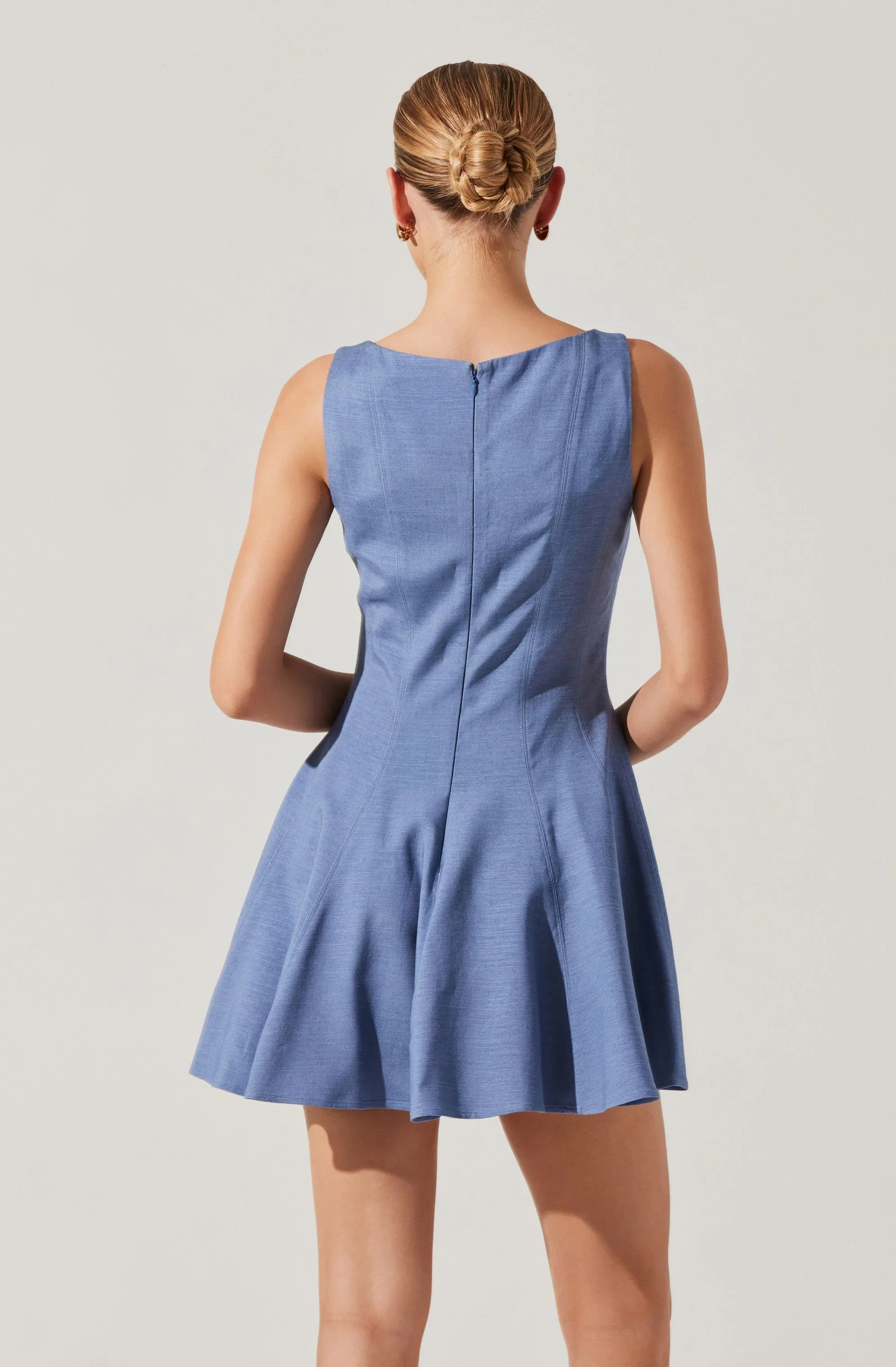 Lbruh Xaria Linen-Blend Mini Dress