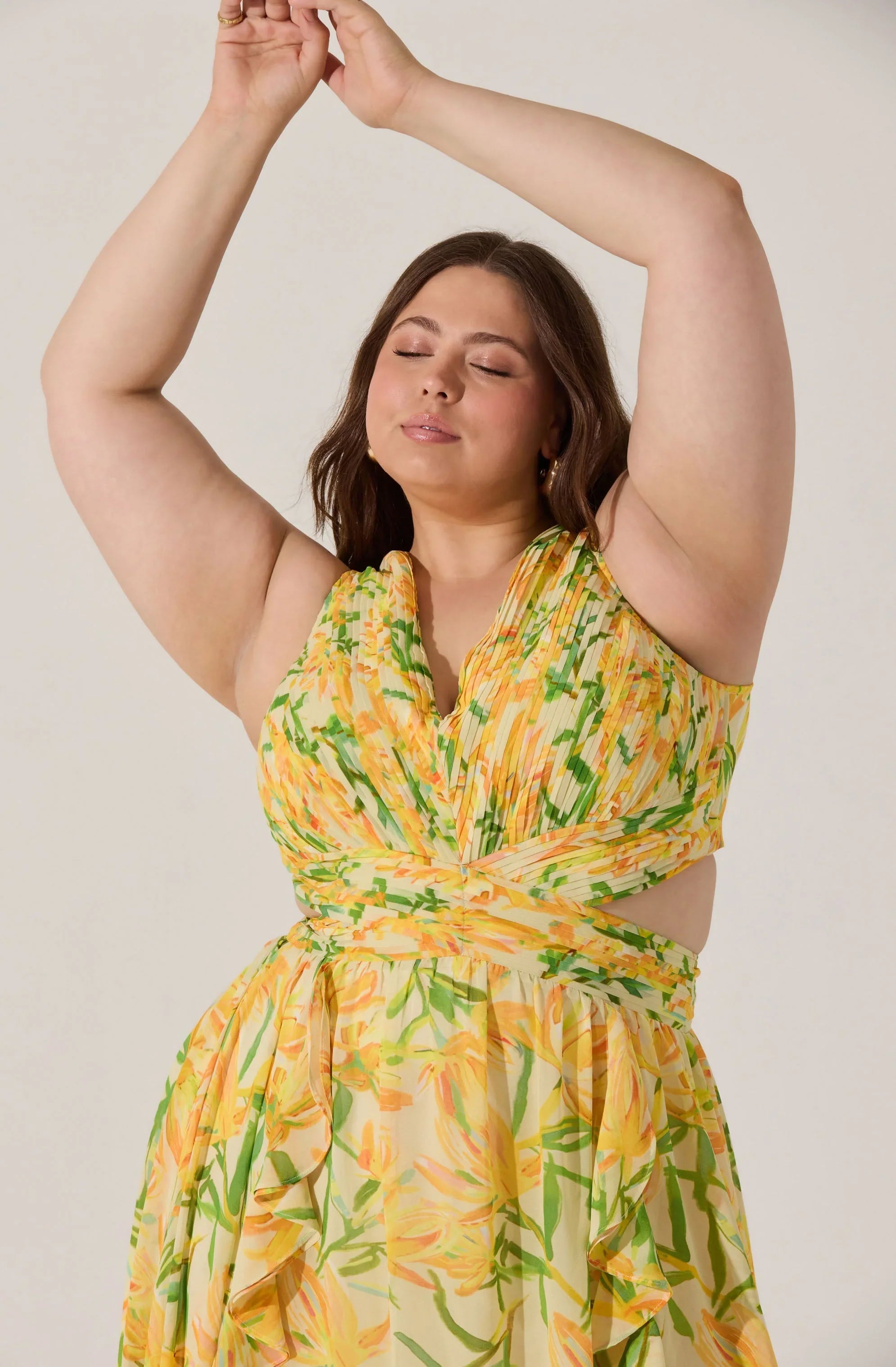 Lbruh Noya Floral Cutout Maxi Dress
