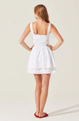 Lbruh Melaine Lace Trim Mini Dress