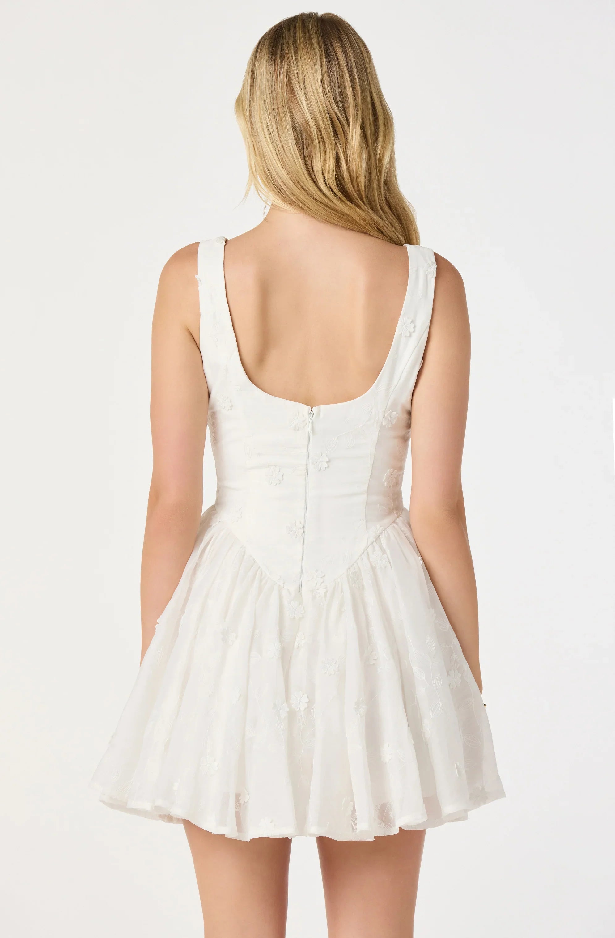 Inixyf Reina Embroidered Floral Mini Dress