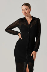 Lbruh Tawna Open Stitch Midi Dress