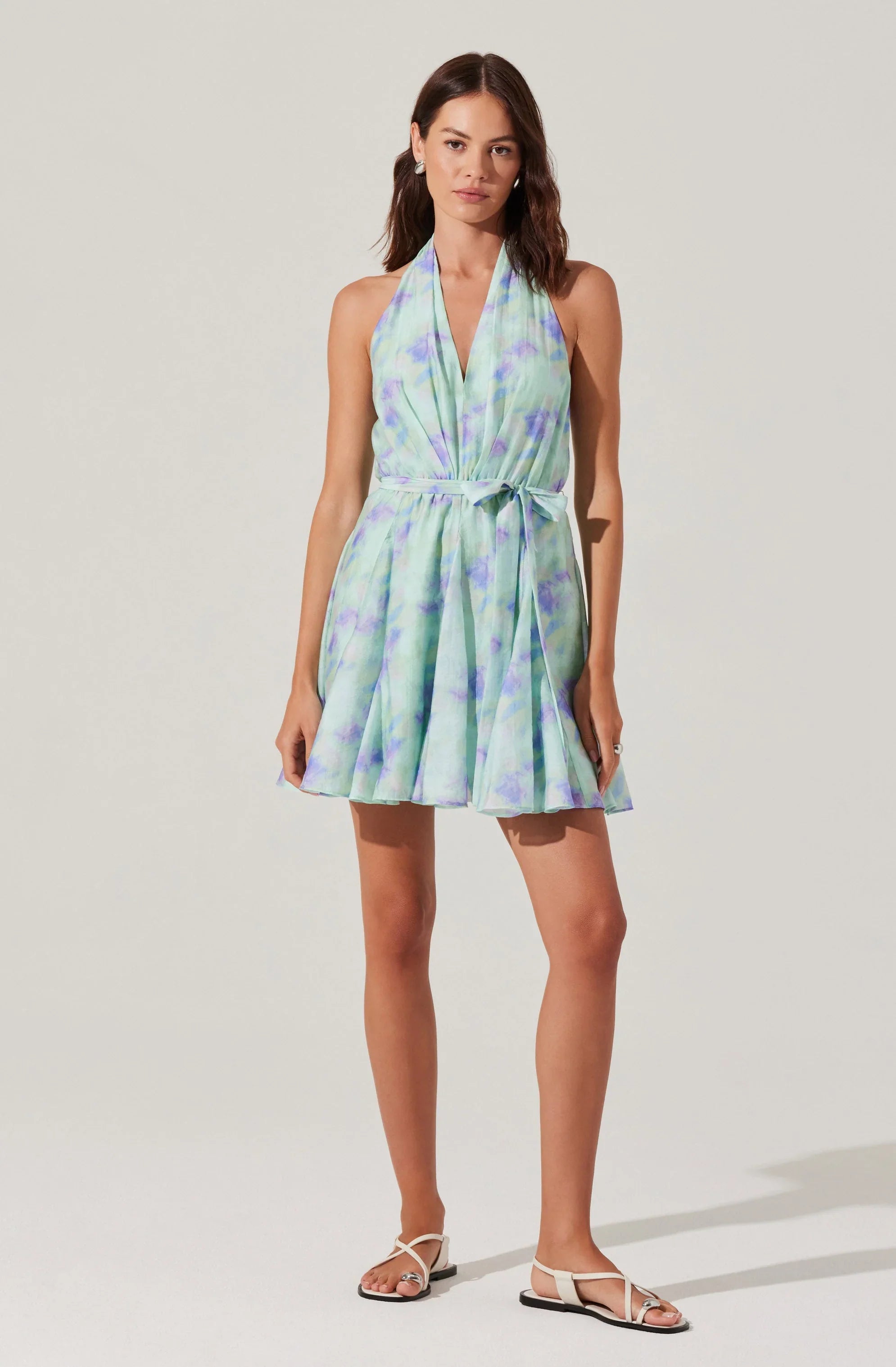 Lbruh Clare Halter Neck Mini Dress