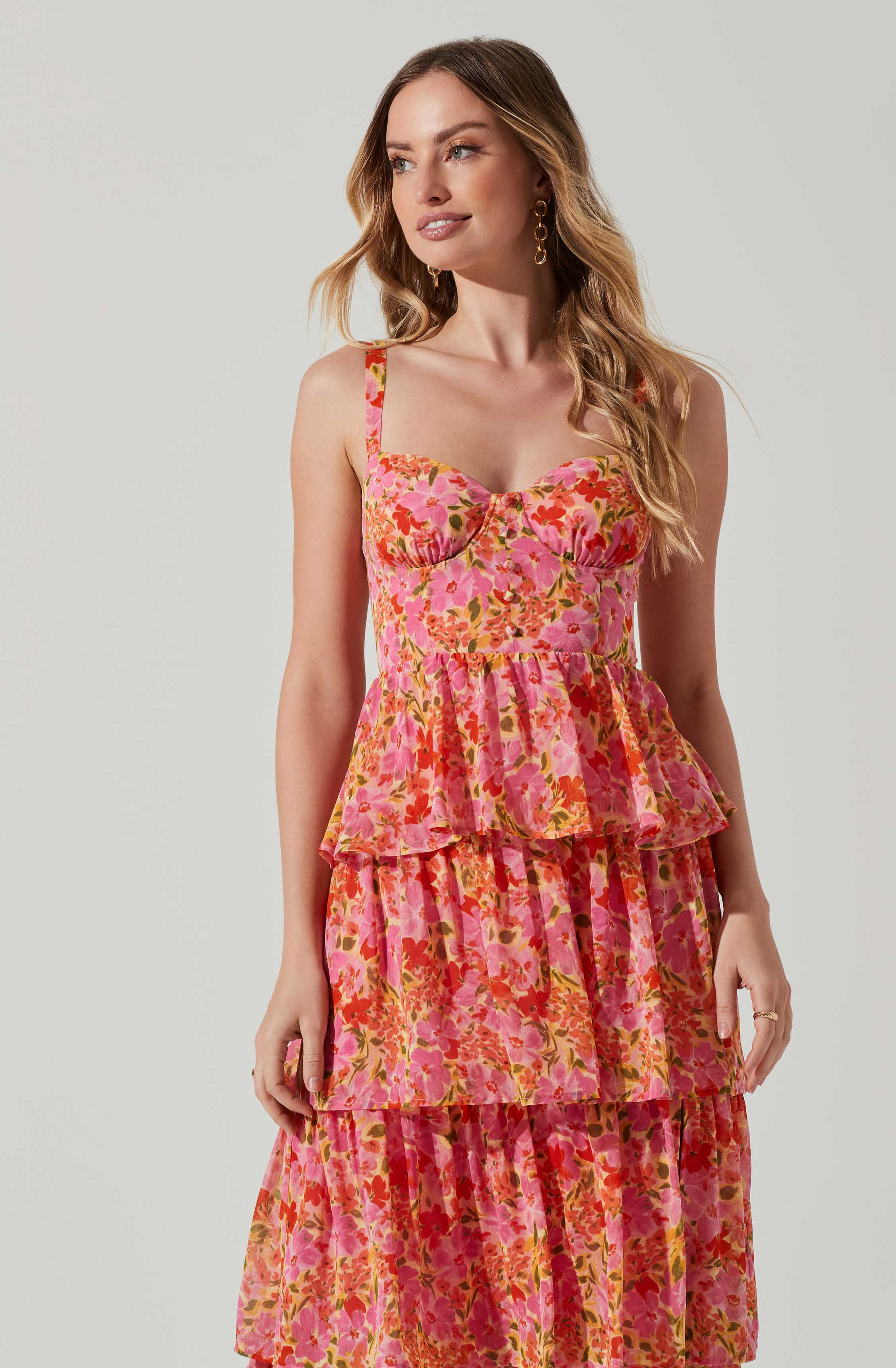 Lbruh Midsummer Floral Tiered Maxi Dress