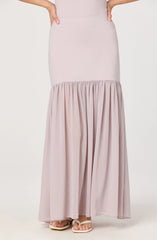 Inixyf Aloyse Contrast Drop-Waist Maxi Skirt
