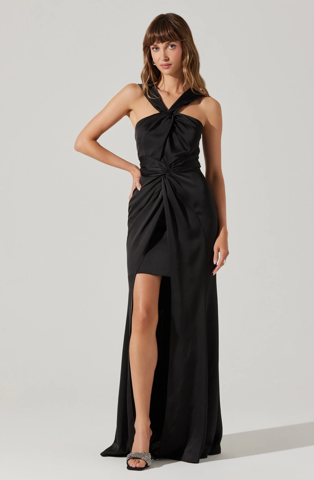 Lbruh Georgiana Halter Neck Maxi Dress