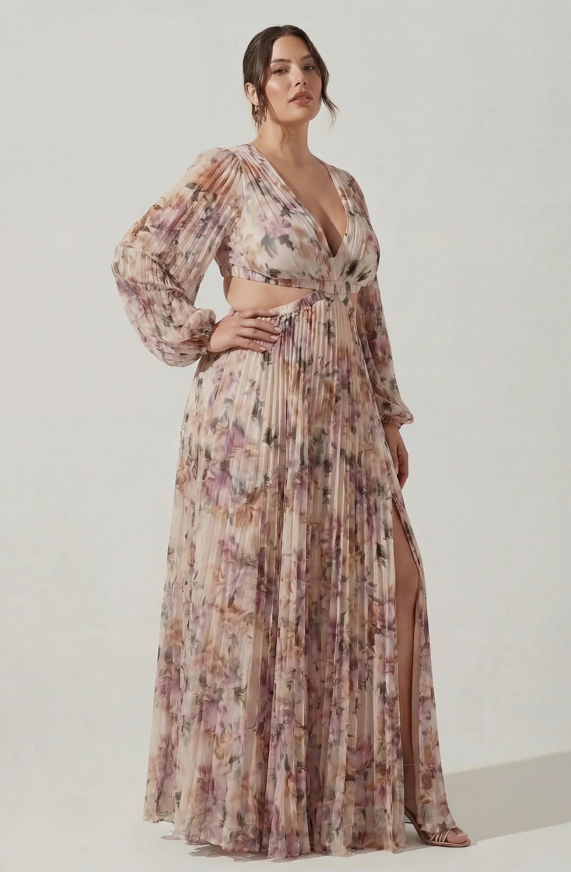 Lbruh Revery Floral Long Sleeve Maxi Dress