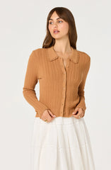 Inixyf Kristen Pointelle Collar Cardigan