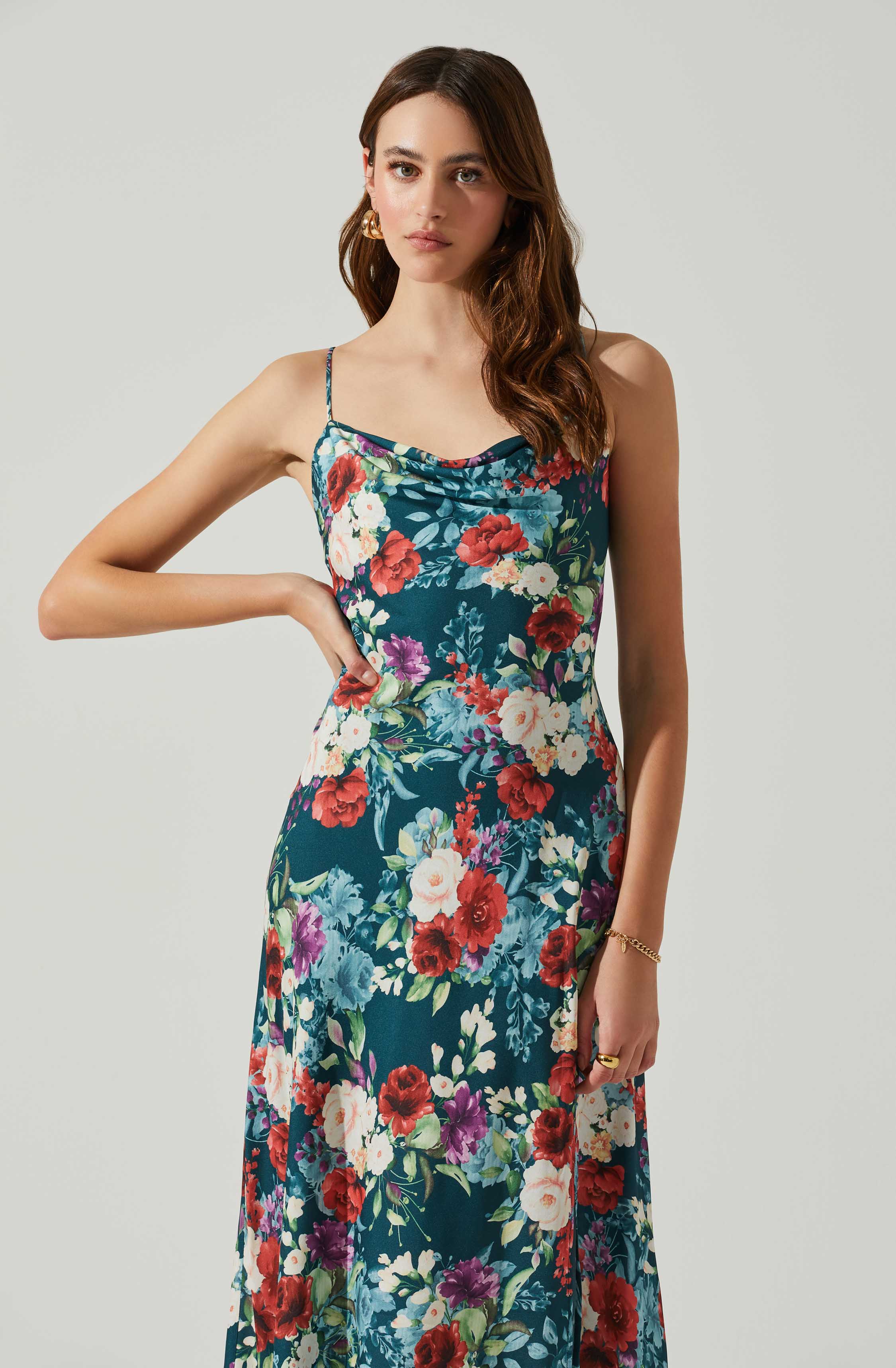 Lbruh Gaia Floral Midi Dress