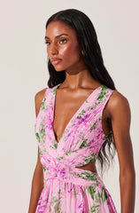 Lbruh Noya Floral Cutout Maxi Dress