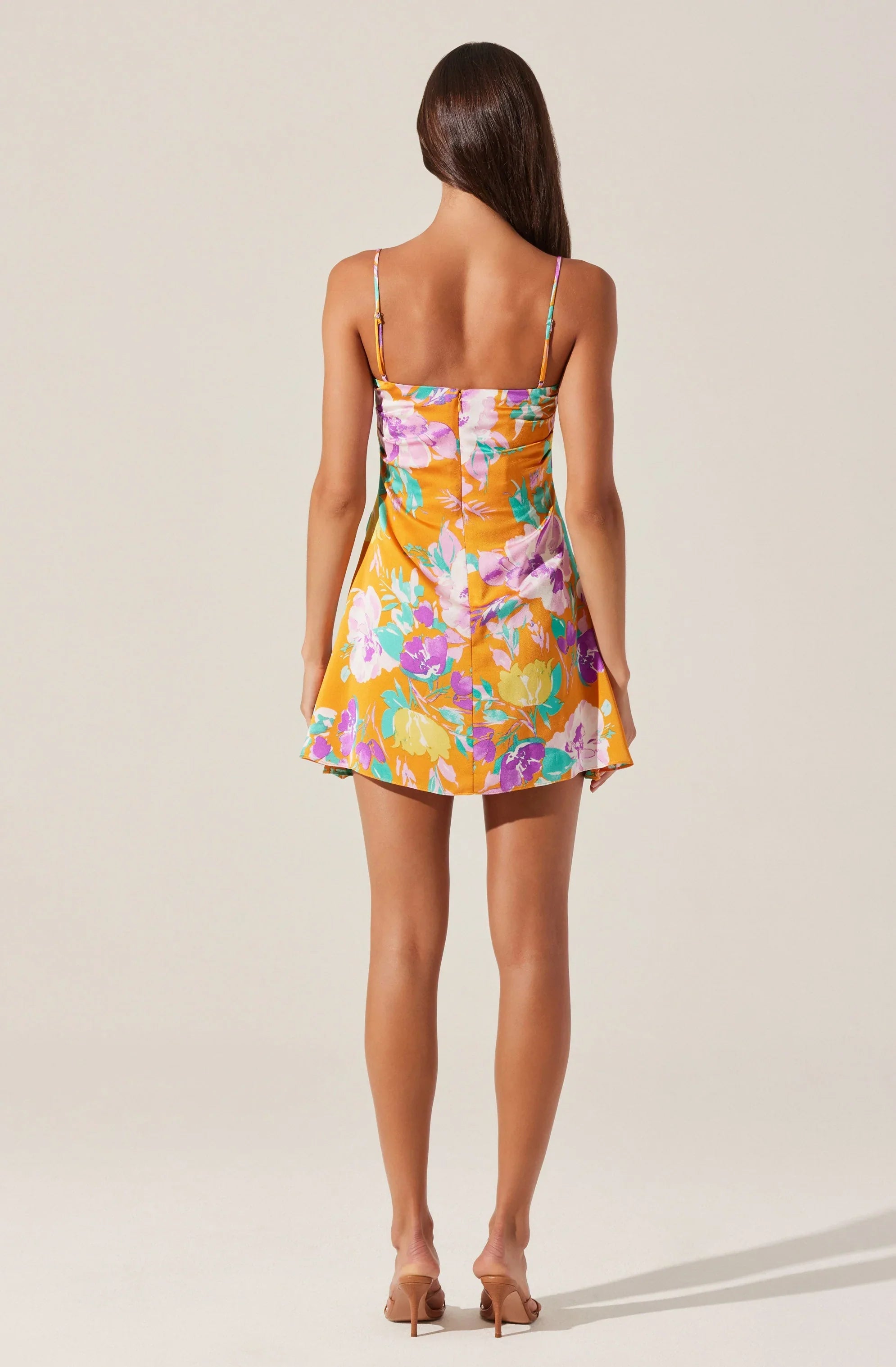 Lbruh Cerinthe Satin Floral Mini Dress