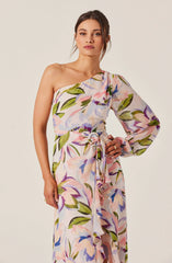 Lbruh Sandersonia Floral One Shoulder Dress