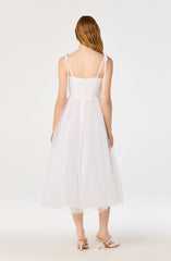 Inixyf Karyme Polka Dot Tulle Midi Dress