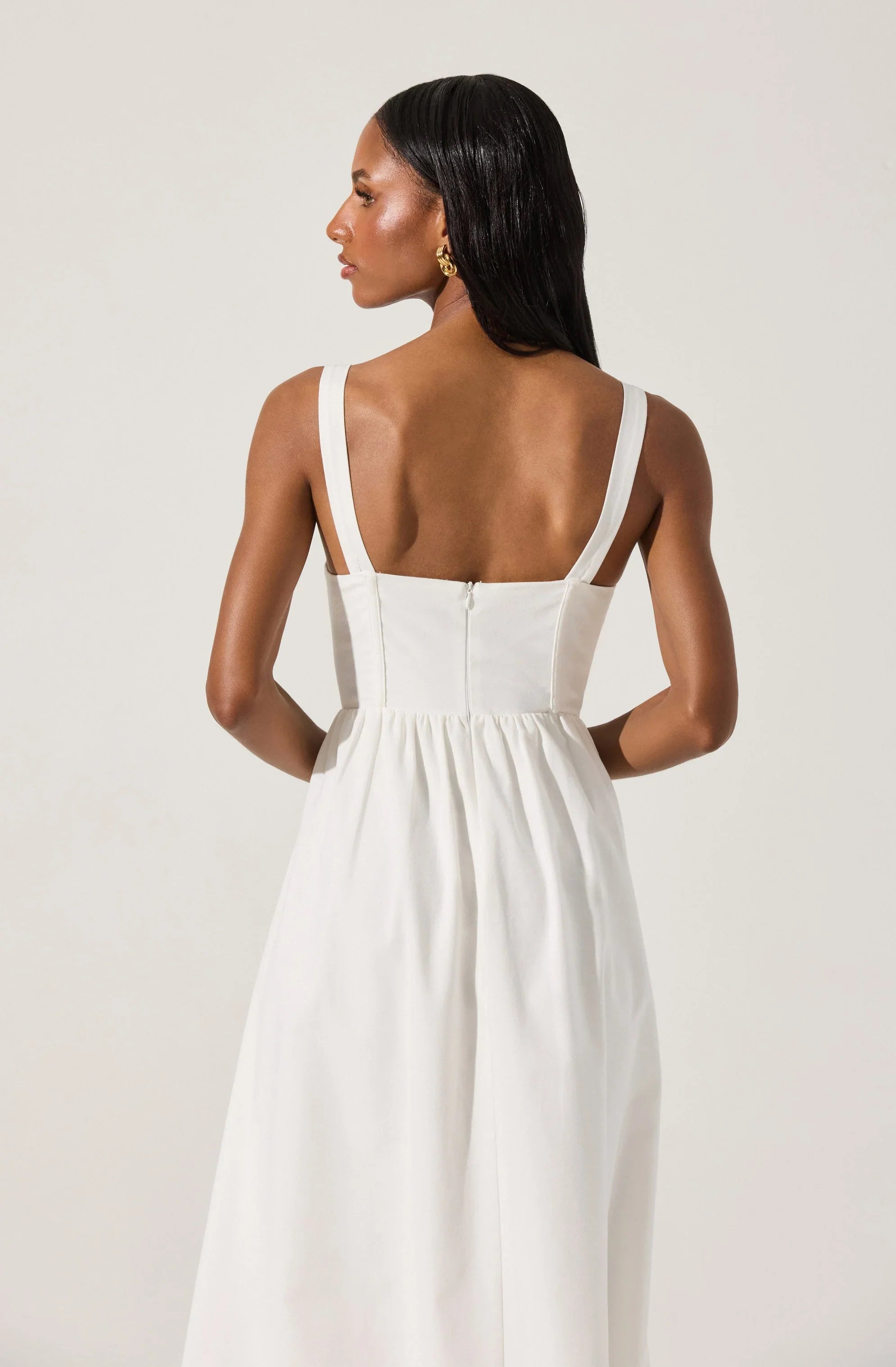Lbruh Sweetheart Corset Linen Dress