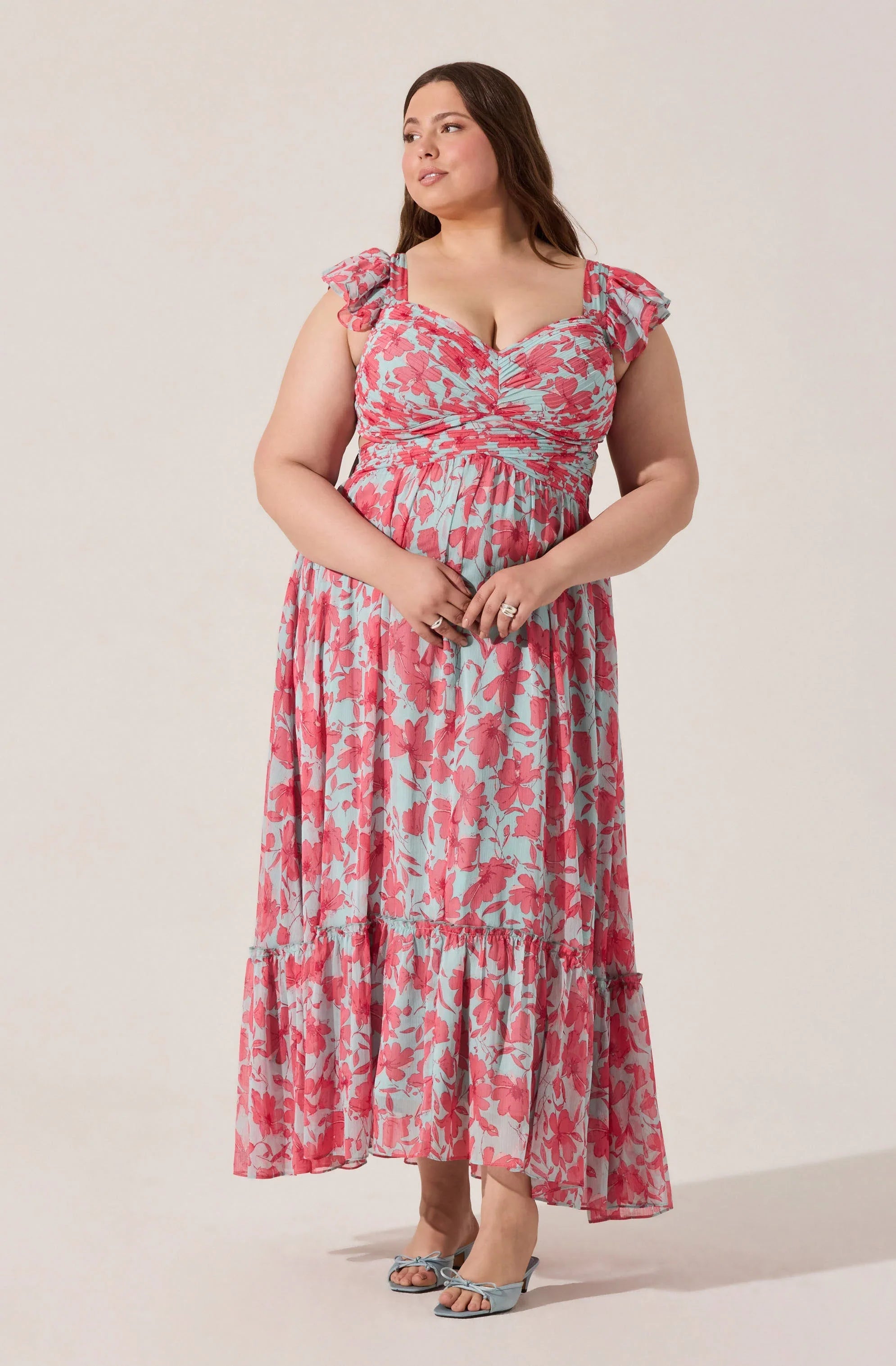 Lbruh Primrose Floral Strappy Back Maxi Dress