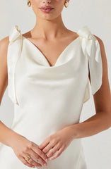 Lbruh Allexina Satin Midi Dress
