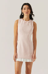 Lbruh Sebrina Tweed Pleated Dress