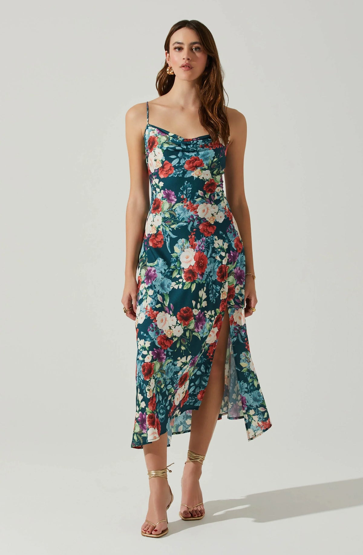 Lbruh Gaia Floral Midi Dress