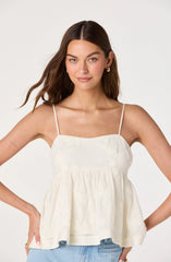 Inixyf Zoe Floral Applique Babydoll Top