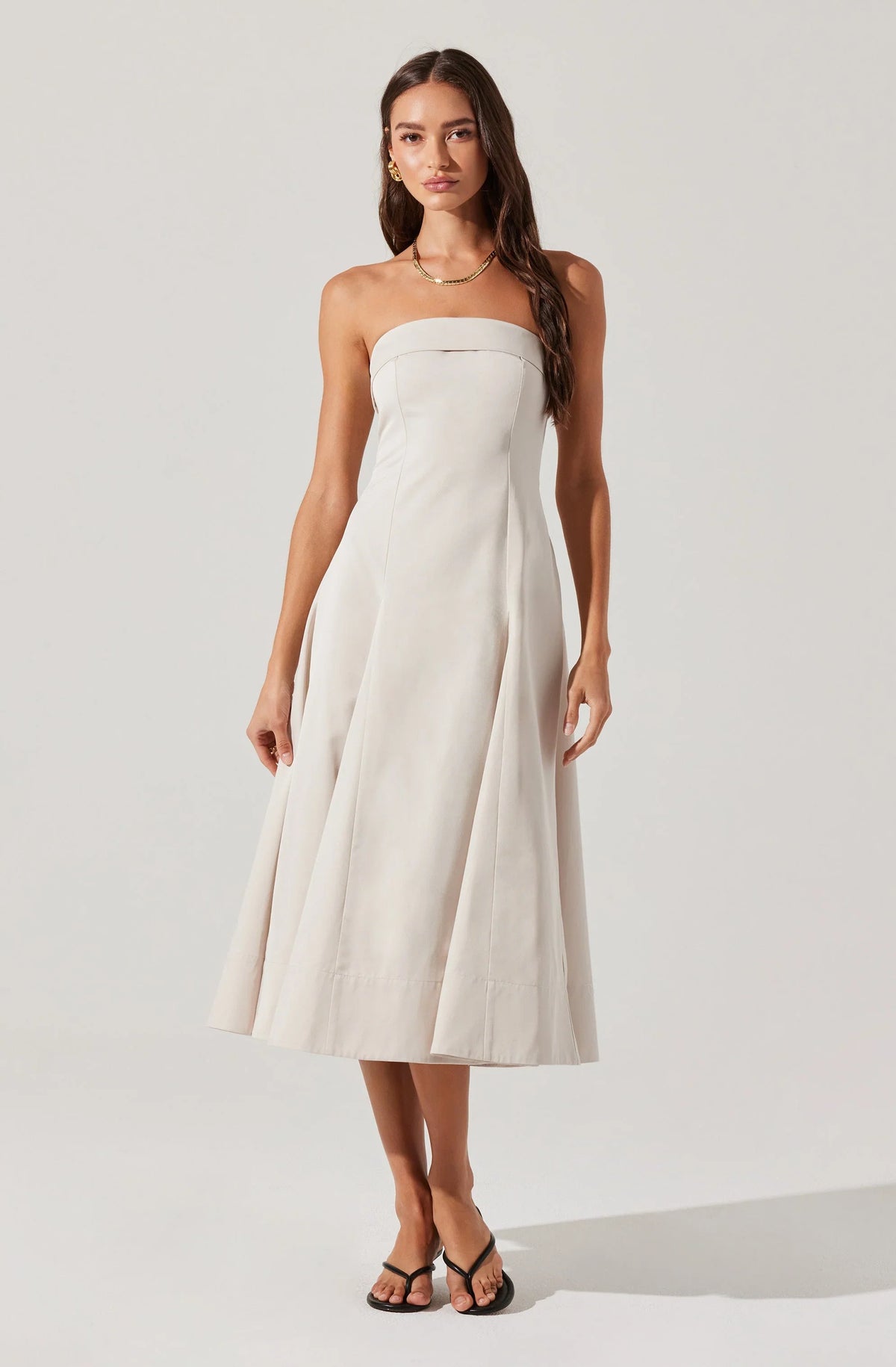 Lbruh Ayeri Strapless Midi Dress