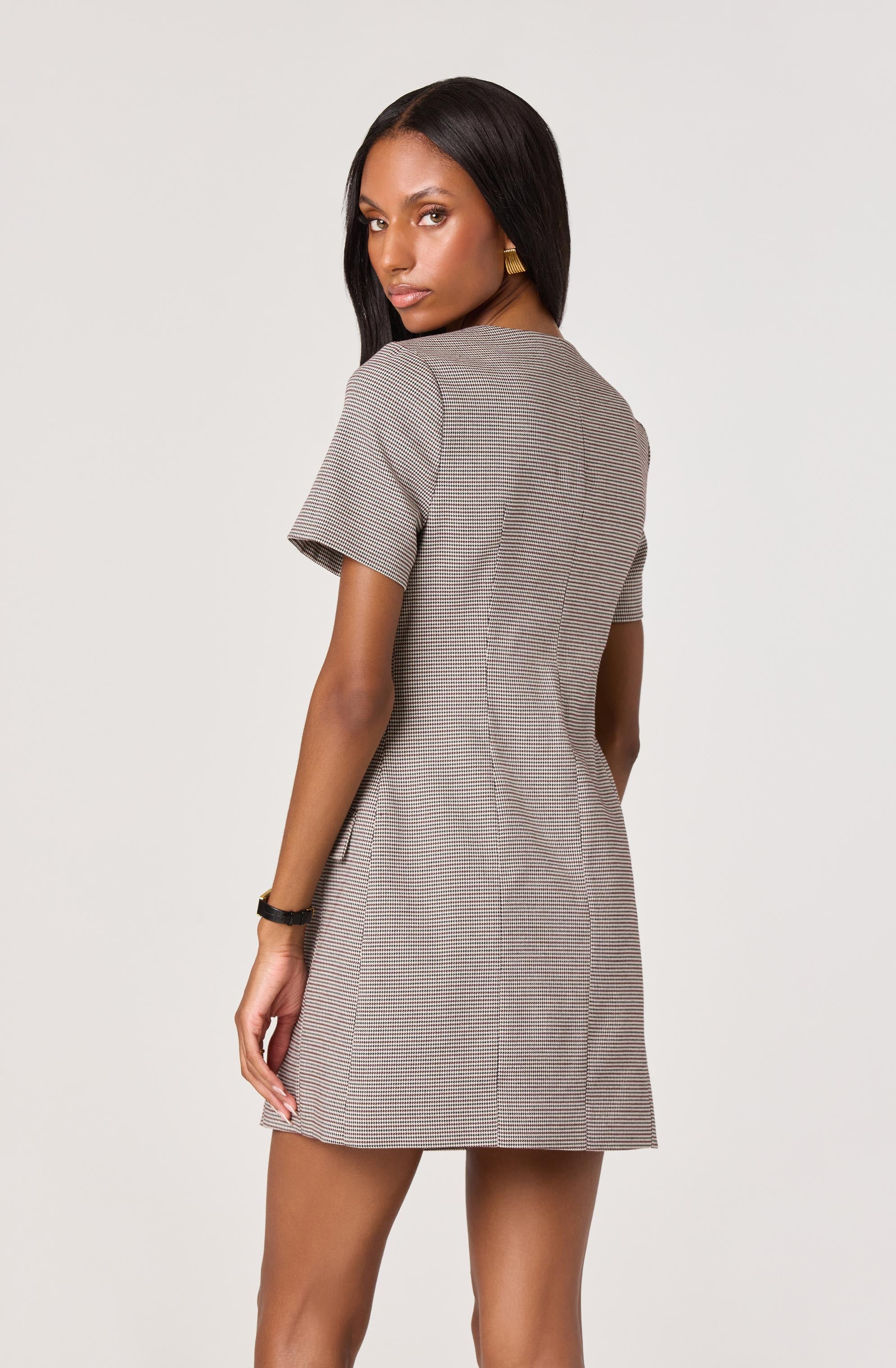 Lbruh Square Neck Blazer Mini Dress