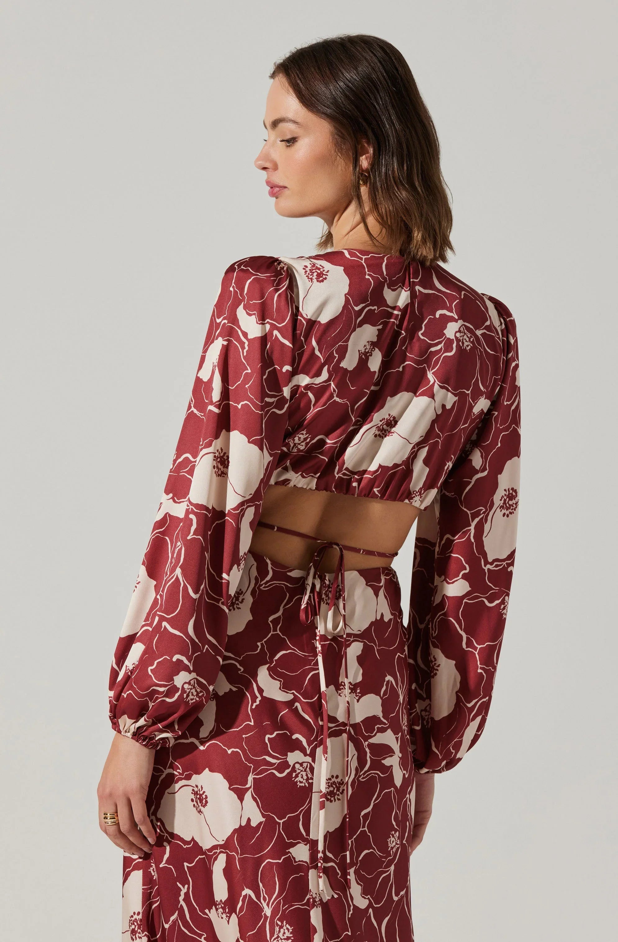 Lbruh Quinn Floral Cutout Maxi Dress