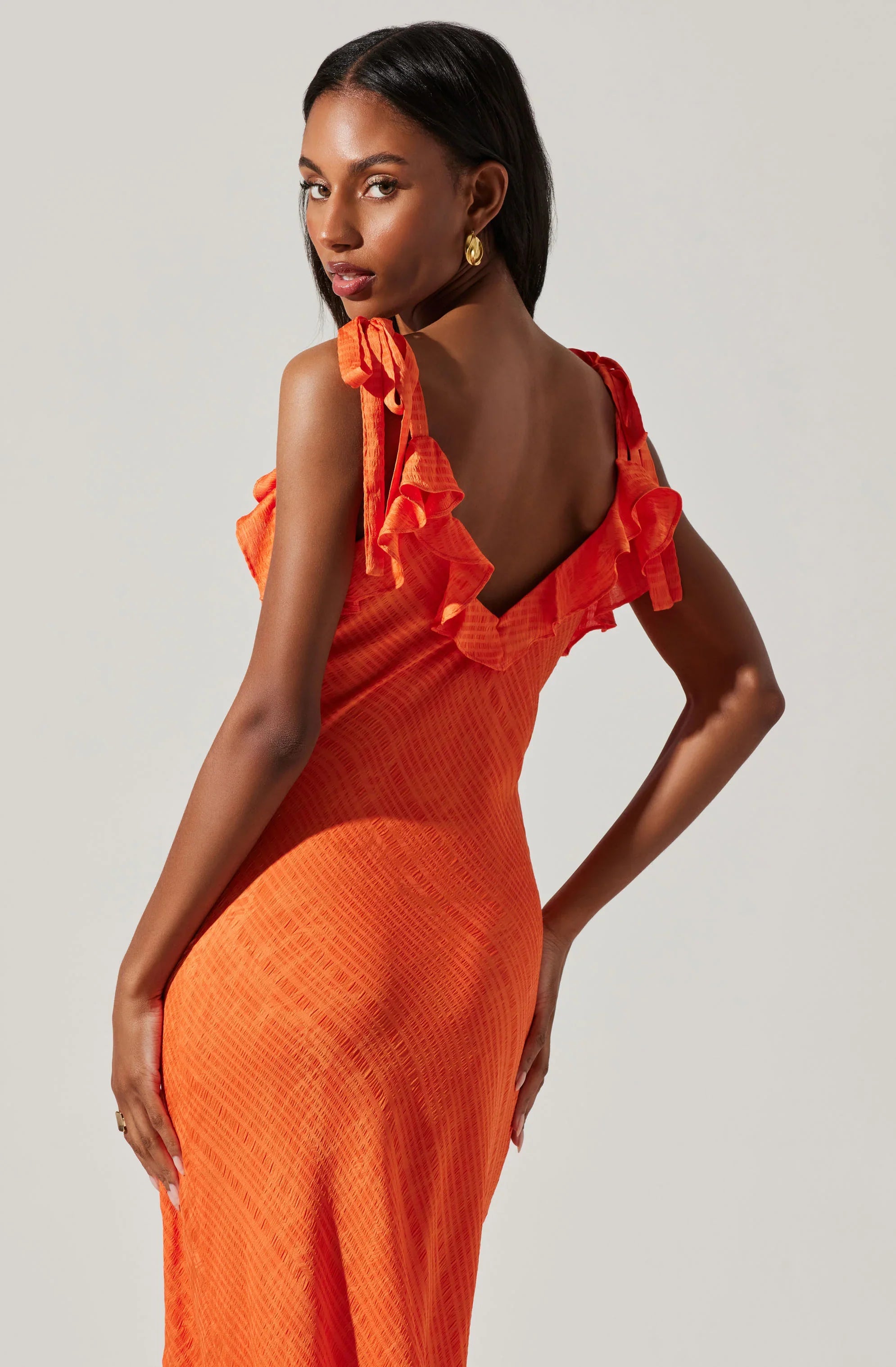 Lbruh Sorbae Ruffle Maxi Dress