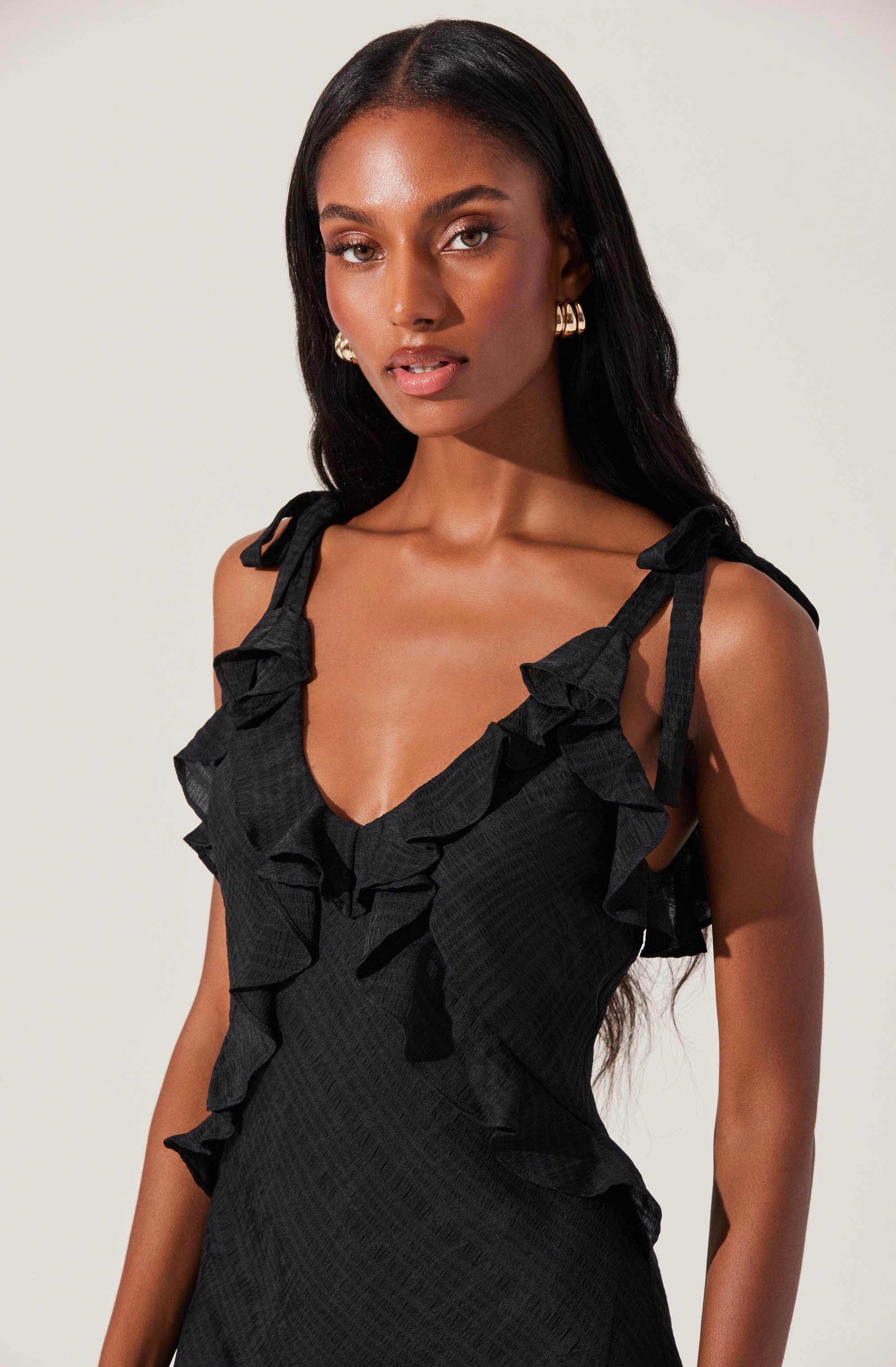 Lbruh Sorbae Ruffle Maxi Dress