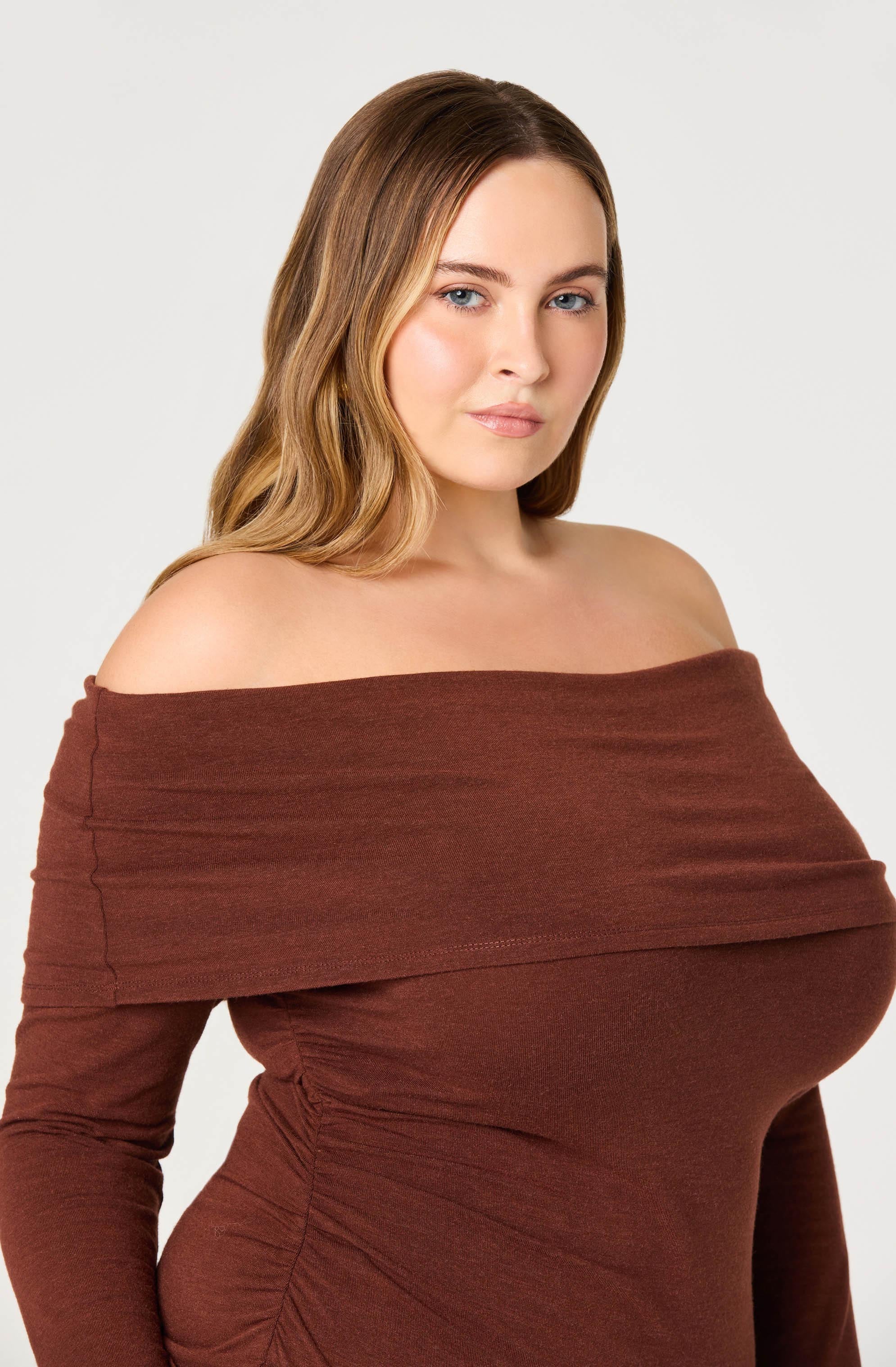 Lbruh Tanaia Pleated Mixed Media Maxi Dress