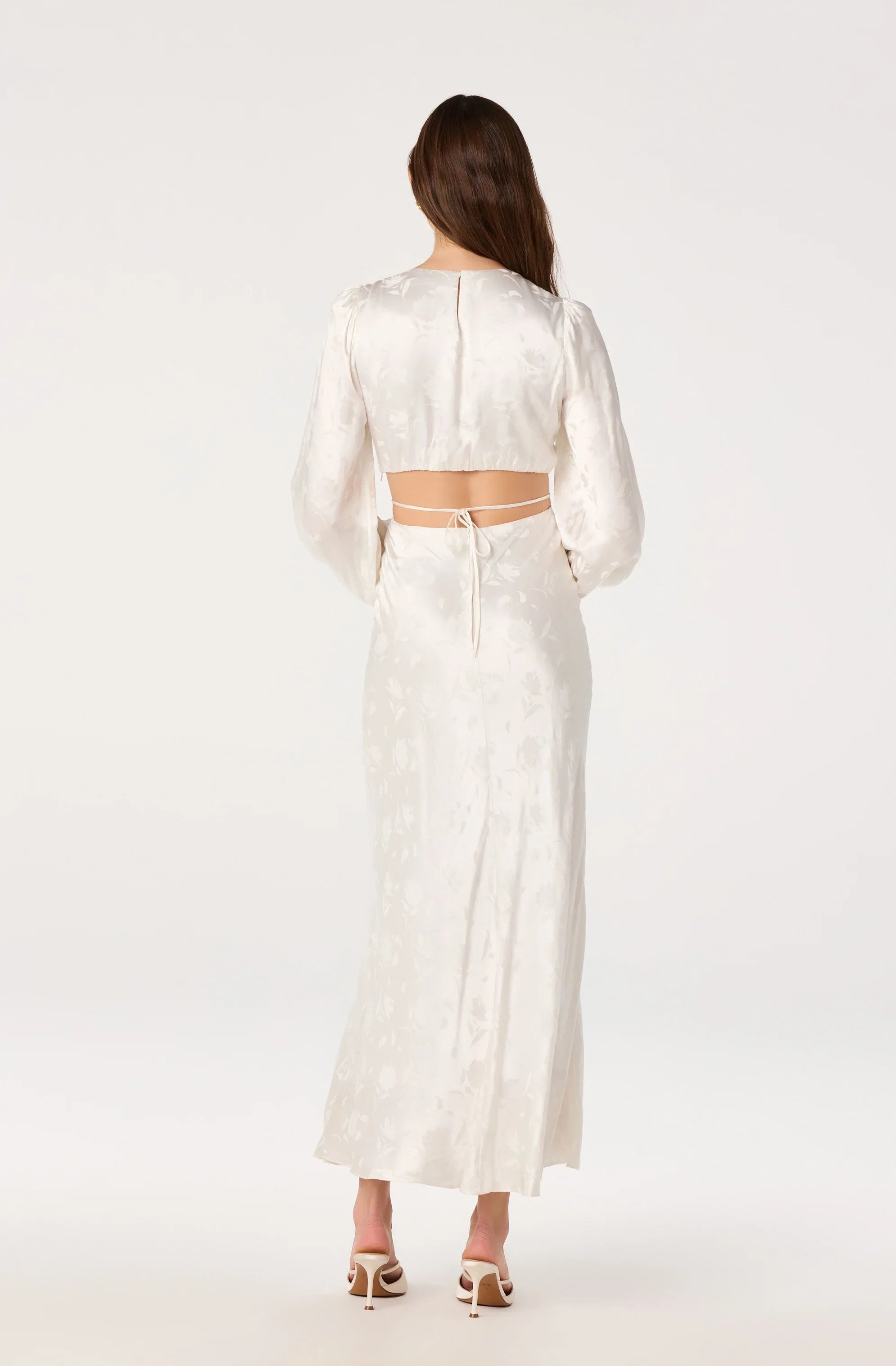 Inixyf Quinn Floral Jacquard Maxi Dress