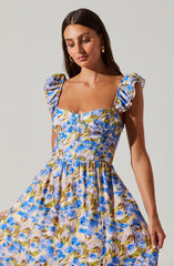 Inixyf Wedelia Floral Midi Dress 4/30