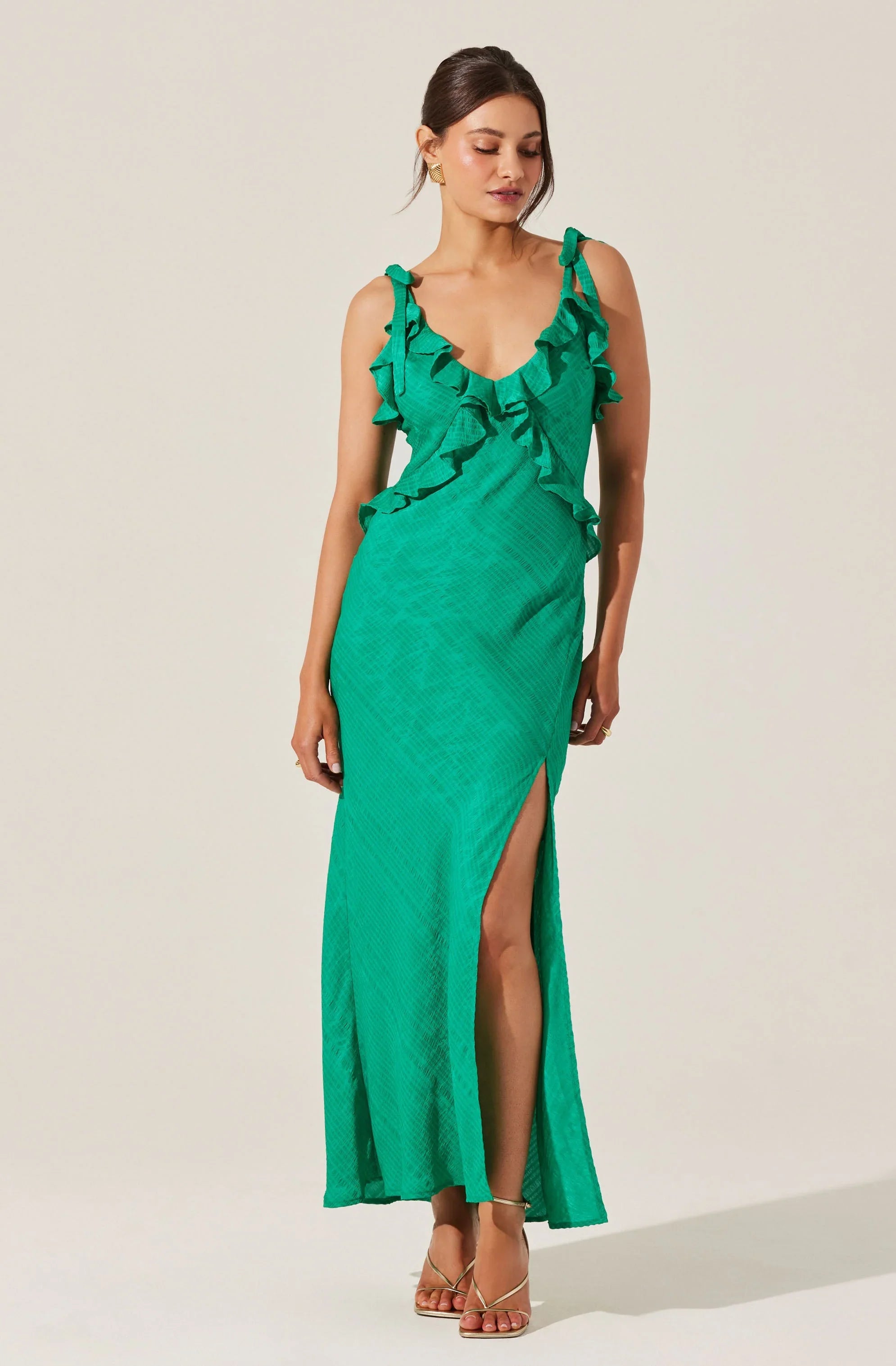 Lbruh Sorbae Ruffle Maxi Dress