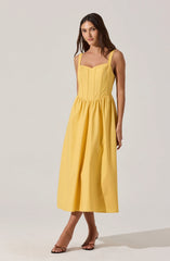 Lbruh Sweetheart Corset Linen Dress