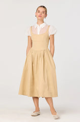 Lbruh Carrington Mixed Media Layered Midi Dress