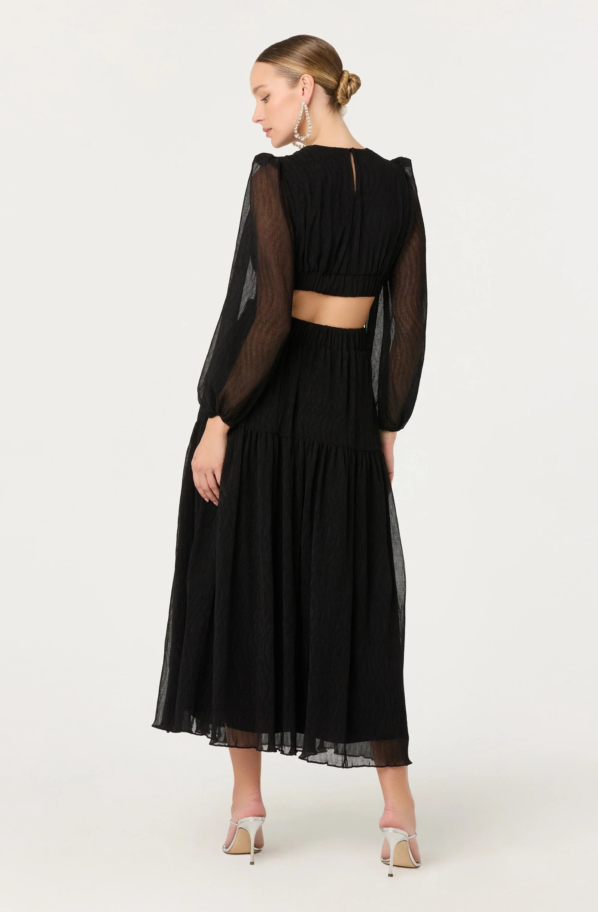 Lbruh Klarissa V-Neck Cutout Maxi Dress