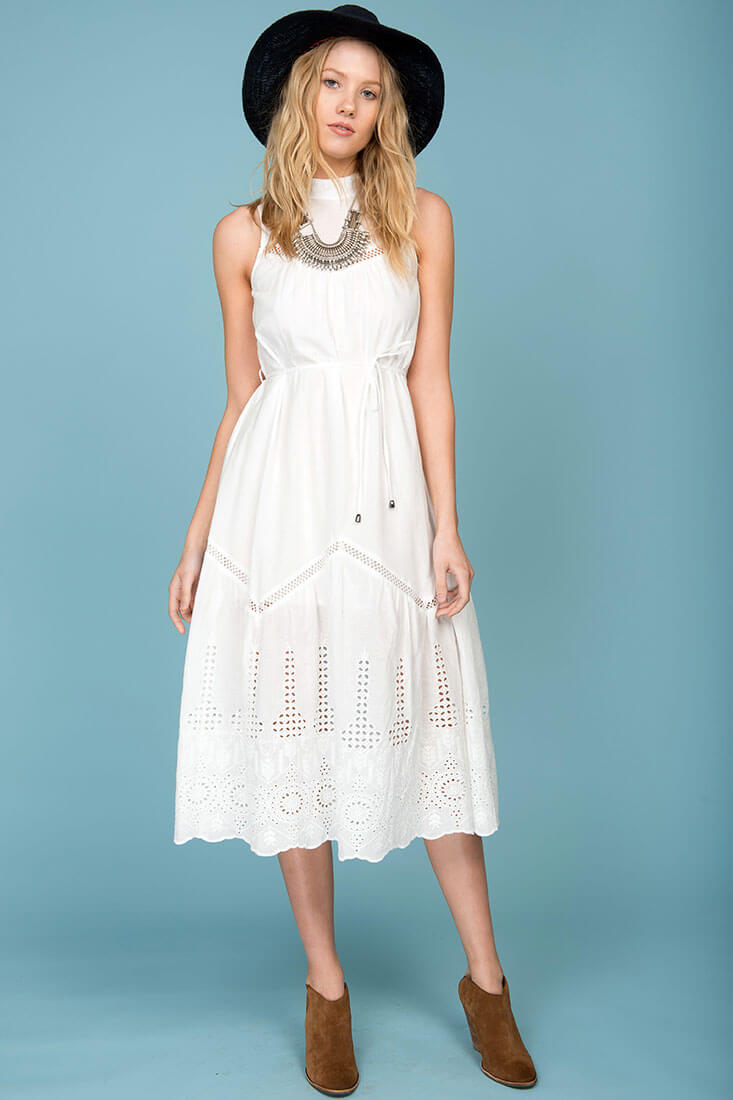 Bentley Chic Summer Midi Dress White Secondary image