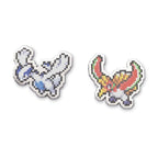Lugia & Ho-Oh Pokémon Pixel Pins (2-Pack)