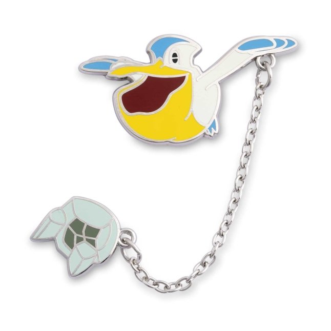 Pelipper with Damp Rock Pokémon Held Item Pin Main image