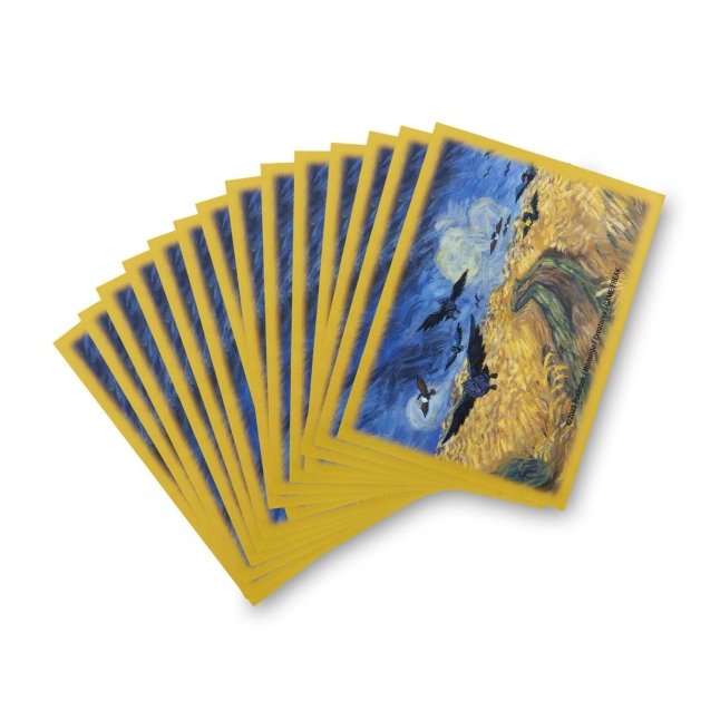 Pokémon Center × Van Gogh Museum: Corviknight Inspired by Wheatfield with Crows Card Sleeves (65 Sleeves)