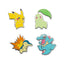 Pikachu, Chikorita, Cyndaquil & Totodile Pokémon Pins (4-Pack)