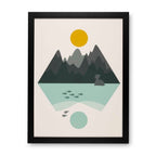 Lapras Mountains Black Framed Wall Art
