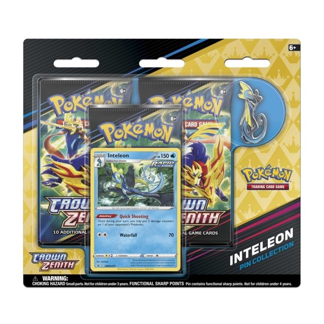 Pokémon TCG: Crown Zenith Pin Collection (Inteleon)