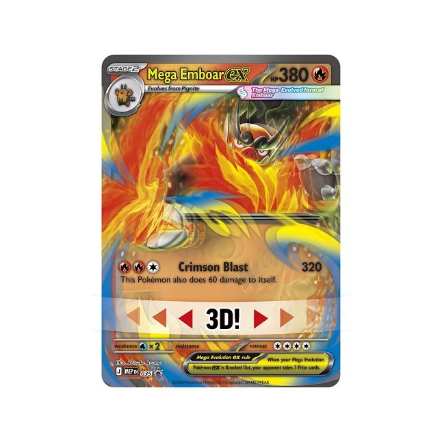 Pokémon TCG: Mega Evolution-Ascended Heroes Mega Emboar ex Box Secondary image