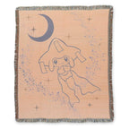 Jirachi Sleep Teal Jacquard Throw Blanket