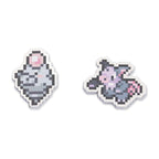 Spoink & Grumpig Pokémon Pixel Pins (2-Pack)