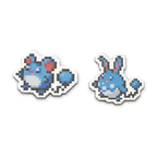 Marill & Azumarill Pokémon Pixel Pins (2-Pack)