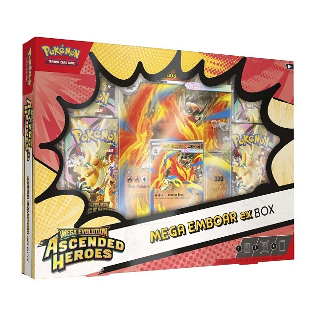 Pokémon TCG: Mega Evolution-Ascended Heroes Mega Emboar ex Box Main image