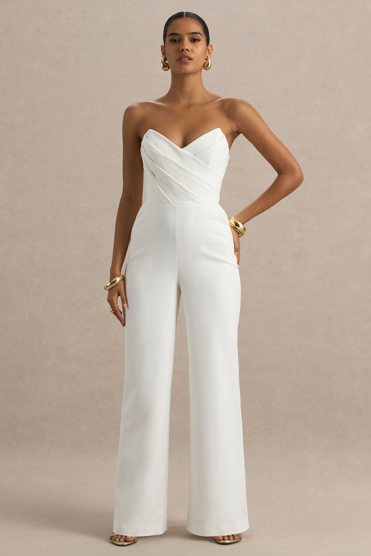 Dainty | White Sweetheart Jumpsuit