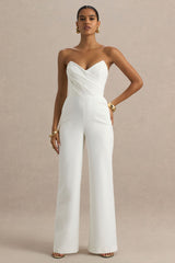 Dainty | White Sweetheart Jumpsuit