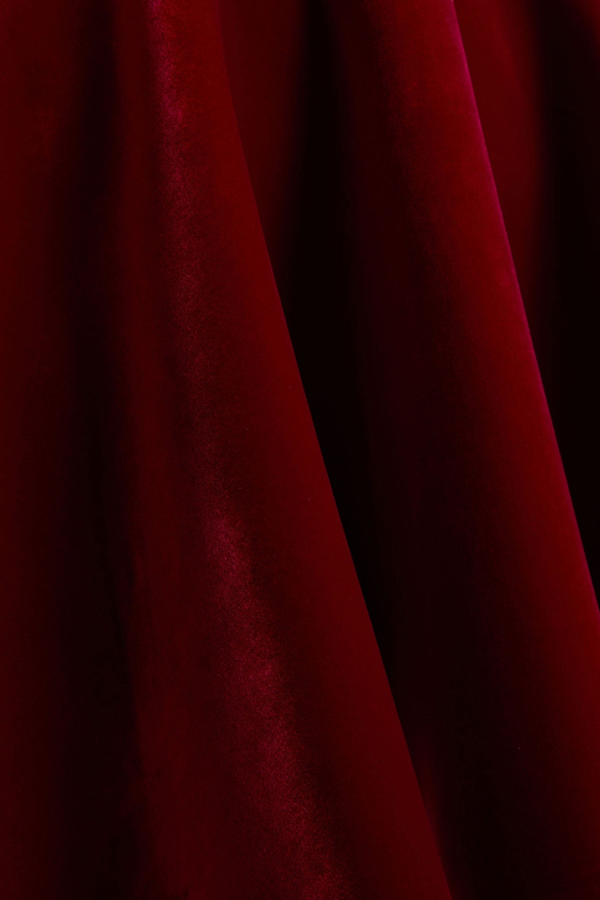 Beloved | Red Velvet Hand-Embellished Square-Neck Mini Dress